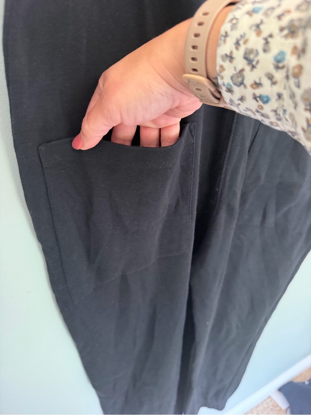 For Days "Relaxing" 100% Organic Cotton Black Racerback Pull On Jumpsuit Romper - Picture 7 of 15